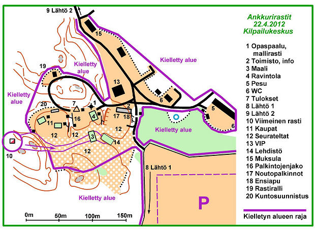 [Ankkurirastit 2012, kilpailukeskuskartta]