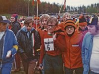 Jukola Tammisaari 1976 02  Järvenpään Palo, kakkosena maalissa, 10 sek Gustatavsberg IF:n jälkeen. Pettymys näkyy Markku Salmisen kalvoilta.
