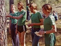 pm-viesti Mynämäki 1976 09  Matti Mäkinen, Seppo Väli-Klemelä, Juhani Kari ja Jussi Salusvuori kultaa V-S pm-viestissä Mynämäellä 23.5.1976