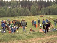 Jukola Ruokolahti 1977 01  Ankkurin leirin pystytys Ruokalahden Jukolassa 1977