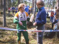 V-S pm-viesti Metsamaa 1985 12  Antti Iisalo ja Harri Niinistö Varsinais-Suomen pm-viestissä Metsämaalla 26.5.1985
