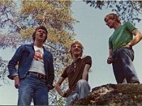 pm-viesti Mynmki 1976 02  Kari Mki, Matti Salonen (LiPa) ja Markku Laine V-S pm-viestiss Mynmell 23.5.1976