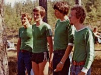pm-viesti Mynmki 1976 08  Pertti Pelto-Huikko, Harri Laine, Olli Knaapi, Jukka Kivinen hopeaa V-S pm-viestiss Mynmell 23.5.1976
