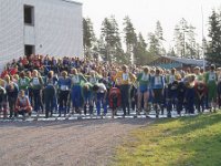 SM-viesti Kullaa 1978 01  SM-viestin lhthetke odotellaan Kullaan metskoululla 3.9.1978