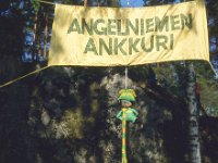 V-S pm-viesti Paimio 1980 05  Ankkurin banderolli ja maskotti Piapo