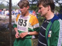 V-S pm-viesti Metsamaa 1985 06  Petri Laaksonen ja Mikko Mannonen Varsinais-Suomen pm-viestiss Metsmaalla 26.5.1985