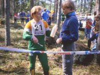 V-S pm-viesti Metsamaa 1985 12  Antti Iisalo ja Harri Niinist Varsinais-Suomen pm-viestiss Metsmaalla 26.5.1985
