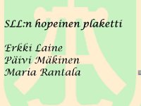 hopeinen plaketti